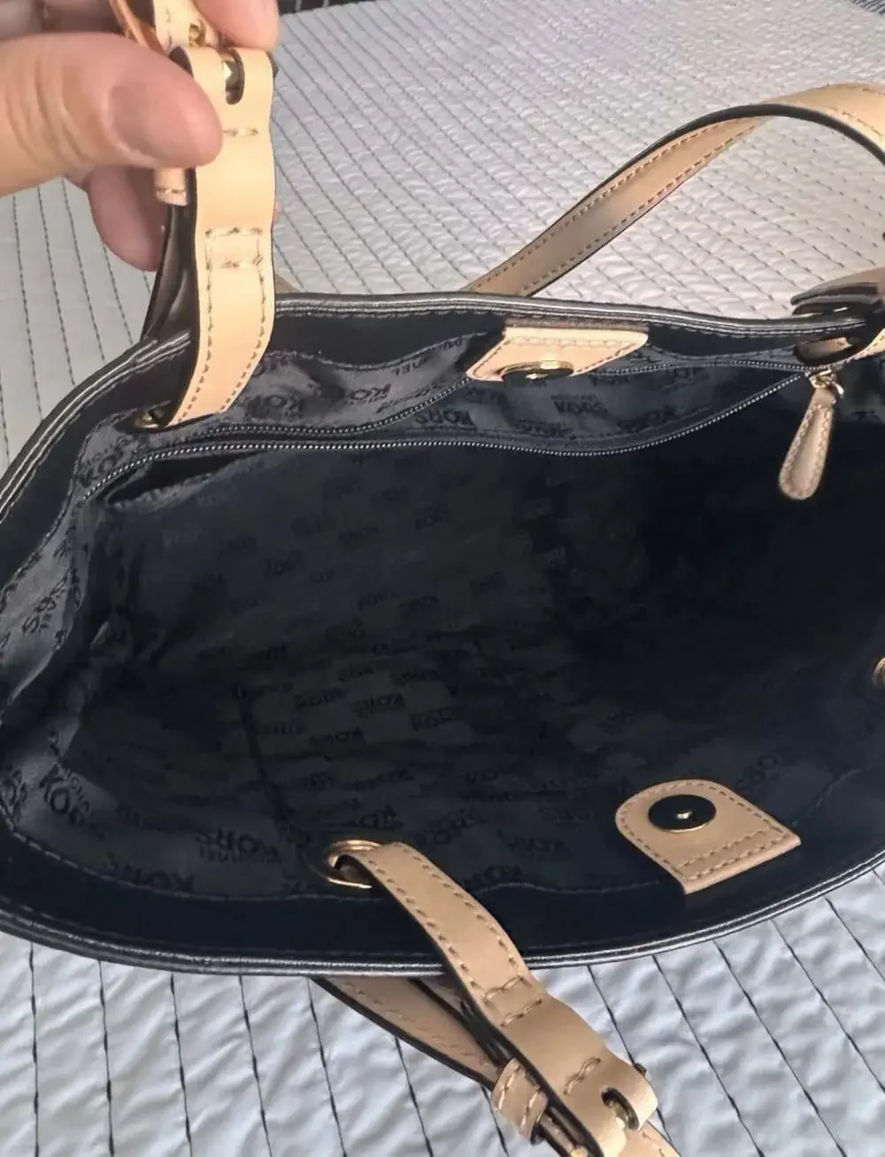 Michael Kors Bucket Bag Black Leather